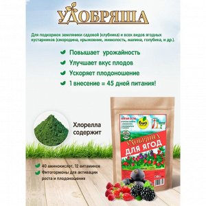 Удобрение Удобряша, для ягод, органическое, гранулы, 900 г, Био-комплекс