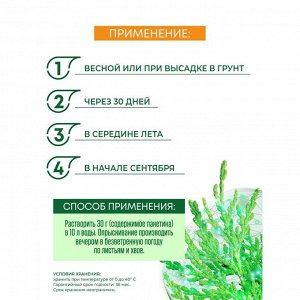 Удобрение Листория, для хвойных вечнозеленых, профессиональное, минеральный, гранулы, 30 г, Био-комплекс