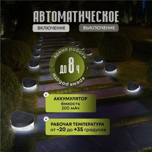 Светильник Эра, SL-PL8-MNT1, на солнечной батарее, грунтовый, пластик, 5.5 см, садовый, черный