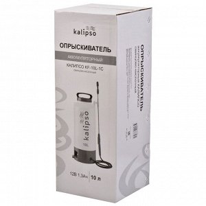 Опрыскиватель садовый работа от аккумулятора, Kalipso, 10 л, свинцово-кислотный, 1.3 А.ч, 12 В, пластик, KF-10L-1С