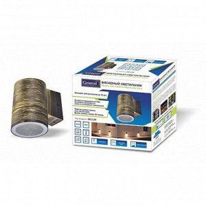 Светильник фасадный General Lighting Systems, GWL-GX53-M-IP65, накладной, 9х11.6 см, 1 лампа, IP65, черное золото