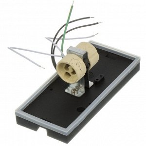 Светильник фасадный General Lighting Systems, GWL-2MR16-GU10-R-IP65, накладной, 8х15 см, 2 лампы, IP65, круглый, черный