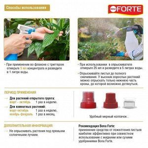 Удобрение 4в1, от пожелтения листьев, минеральный, жидкость, 285 мл, Bona Forte