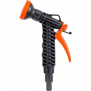 Душ-пистолет поливочный с фиксатором, штуцер 1/2"-3/4", Жук, 3216-00