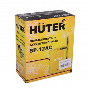 Опрыскиватель садовый работа от аккумулятора, Huter, 12 л, свинцово-кислотный, 8 А.ч, 12 В, пластик, ранцевый, телескопическая штанга, 900 мм, SP-12AC, 70/13/28