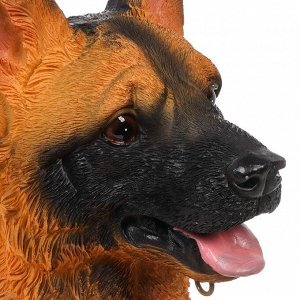 Фигурка садовая декоративная Пес, 13.5х22.5х30.5 см, полистоун, с подсветкой, Y4-8104