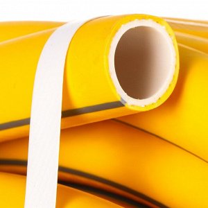 Шланг поливочный, 3/4 '', 19 мм, 5 атм, армированный, 25 м, 3 слоя, НОВЭМ, ТЭП, желтый