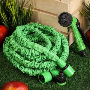 Шланг поливочный, растягивающийся, Grandy, Expandable, латекс, от 5 до 15 м, с пистолетом, BT001