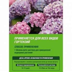 Удобрение для гортензий, минеральный, жидкость, 1 л, Robin Green