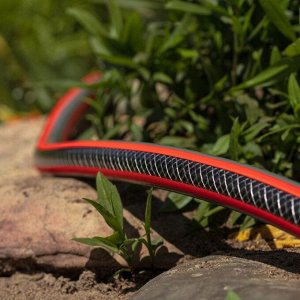 Шланг поливочный, 3/4 '', внутренний d19 мм, 22 атм, армированный, 25 м, 3 слоя, Жук, Garden, ПВХ, 8890-00