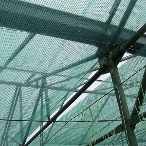 Сетка затеняющая полиэтилен, 1 x 3 мм, 400х5000 см, 80%, зеленая