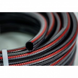 Шланг поливочный, 3/4 '', 20 атм, армированный, 25 м, 3 слоя, Aqwavim, Carbon, ПВХ