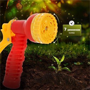 Шланг поливочный растягивающийся, 3/4 '', Grinda, PROLine PS-22, полимер, от 7.5 до 22.5 м, с пистолетом, 428496-22
