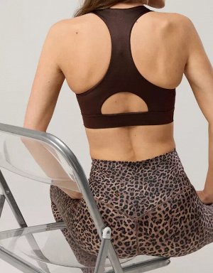 By Aerie Goals Gloss High Neck Sports Bra