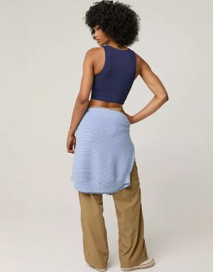 By Aerie Real Me XTRA High Neck Sports Bra