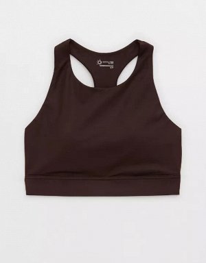 By Aerie Goals Gloss High Neck Sports Bra