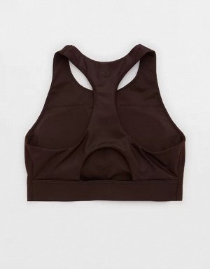 By Aerie Goals Gloss High Neck Sports Bra