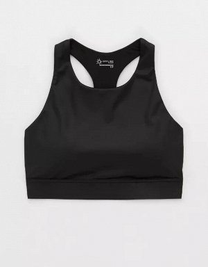 By Aerie Goals Gloss High Neck Sports Bra