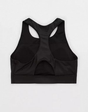 By Aerie Goals Gloss High Neck Sports Bra