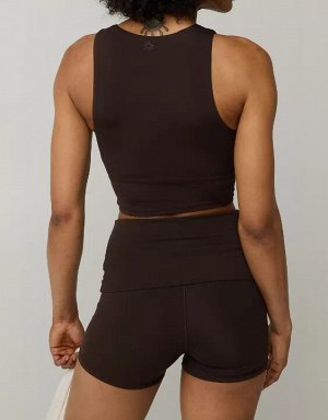 By Aerie Real Me XTRA High Neck Sports Bra