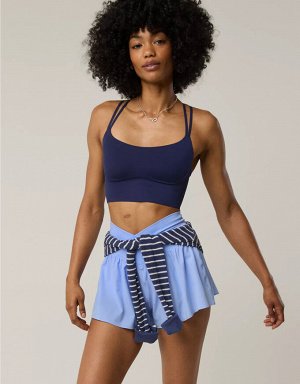 By Aerie Real Me Hold Up! Strappy Sports Bra
