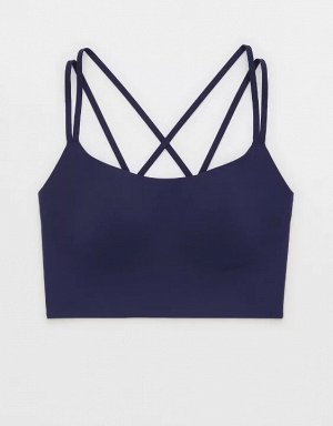 By Aerie Real Me Hold Up! Strappy Sports Bra