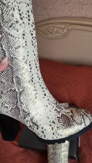 Шикарные сапоги питон