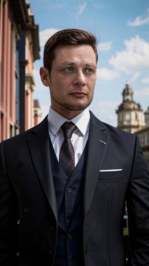 Пиджак мужской, черный