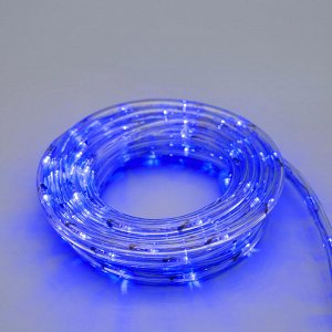 Световой шнур Luazon Lighting 10 мм, IP65, 5 м, 24 LED/м, 220 В, 8 режимов, свечение синее
