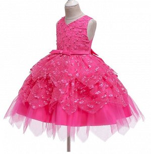 Красивое платье,ярко-розовый