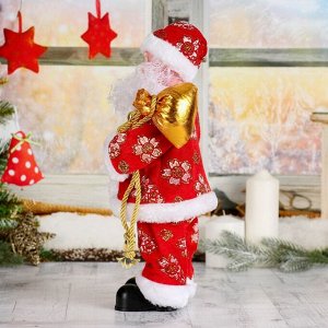 Дед Мороз, со свечой, в костюме, с подсветкой,
