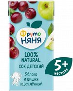 ФРУТОНЯНЯ 0,2л Сок яблоко-вишня осветленный