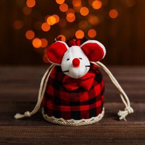 Мешочек для подарков «Мышка», цвета МИКС