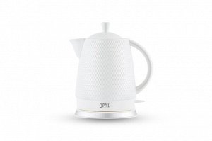 1176 GIPFEL Чайник электрический BELMONTE 1,5л. Материал: керамика, пластик. Цвет: белый