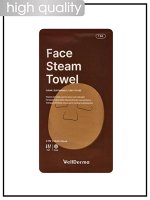 WellDerma Полотенце хлопковое для лица паровое и охлаждающее Towel Face Steam &amp; Cooling, 1 шт
