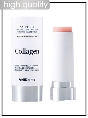 WellDerma Стик против морщин низкомолекулярный коллагеновый Stick Wrinkle Multi Sapphire Low Molecule Collagen, 10 гр