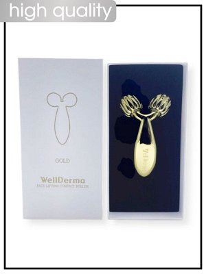 WellDerma Компактный роликовый лифтинг для лица золотой Roller Compact Face Lifting Gold, 1 шт
