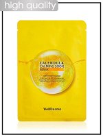 WellDerma Маска для лица успокаивающая с экстрактом календулы Mask Calming Soon Calendula, 30 мл