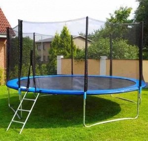 Батут 10ft [d306, h65см, лестница, синий, 57кг, до 400кг]