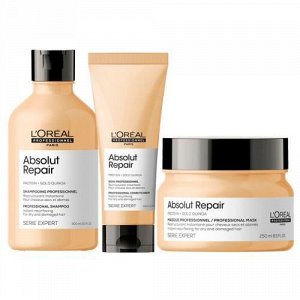 Набор для поврежденных волос Absolut Repair (Шампунь, 300 мл + Маска, 250 мл) (L'Oreal Professionnel, Уход за волосами, Absolut Repair)