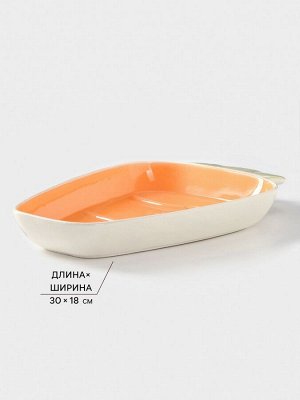Форма для запекания, 30x18x4 см, керамика, Иран