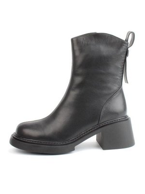 04-M3-L806 BLACK Ботинки зимние женские (натуральная кожа, натуральный мех)