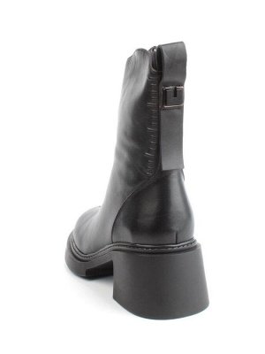 04-M3-L806 BLACK Ботинки зимние женские (натуральная кожа, натуральный мех)