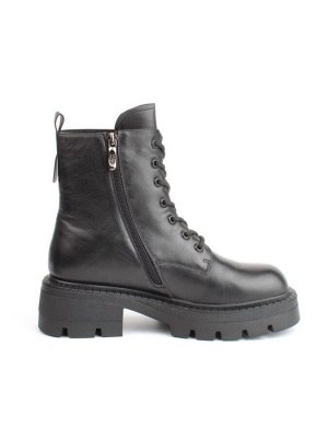 04-M3-1476 BLACK Ботинки зимние женские (натуральная кожа, натуральный мех)