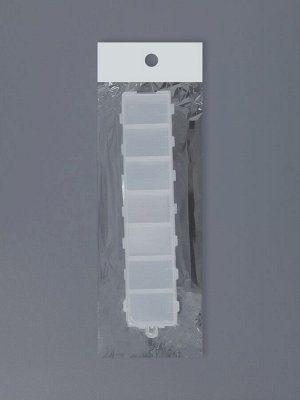Органайзер для хранения мелочей, с подвесом, 2 шт., 14 ячеек, 15.2x3.2x1.8 см, прозрачный