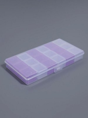 Органайзер для хранения мелочей, 18 ячеек, 15x8x2 см, МИКС