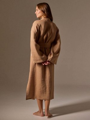 Халат женский домашний SL HOME, кофейный