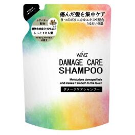 Восстанавливающий шампунь "Wins Damage Care Shampoo" с маслом Арганы 340 г, мягкая упаковка, Япония