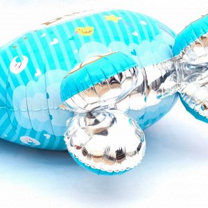 Воздушный шар фольгированный 41" «Коляска для мальчика 3D», под воздух