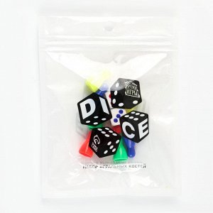 Набор для игры в кости, 8 фишек 2.5 х 1.5 х 1.5 см, 2 кубика 1.5 х 1.5 см